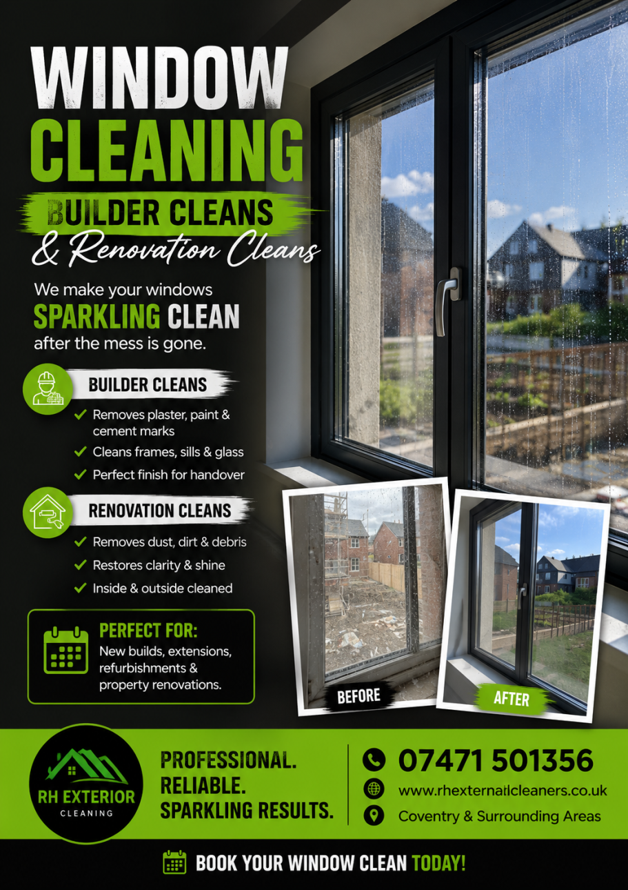 Specialized cleaning Window cleaning