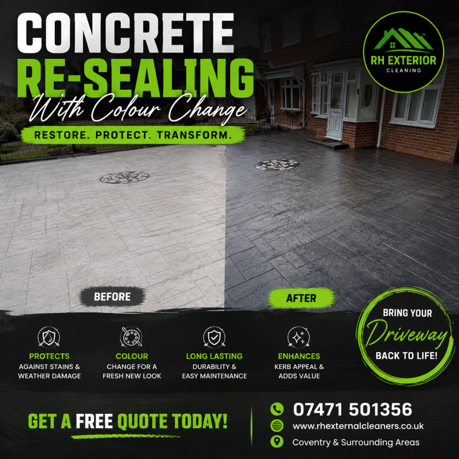 Concrete sealer Re sealing driveways